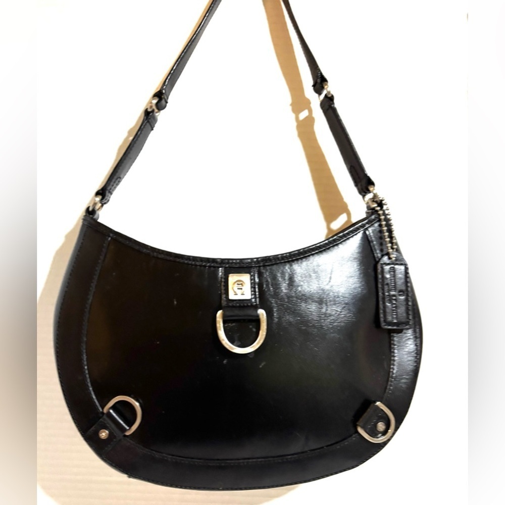 Black Leather Shoulder Bag